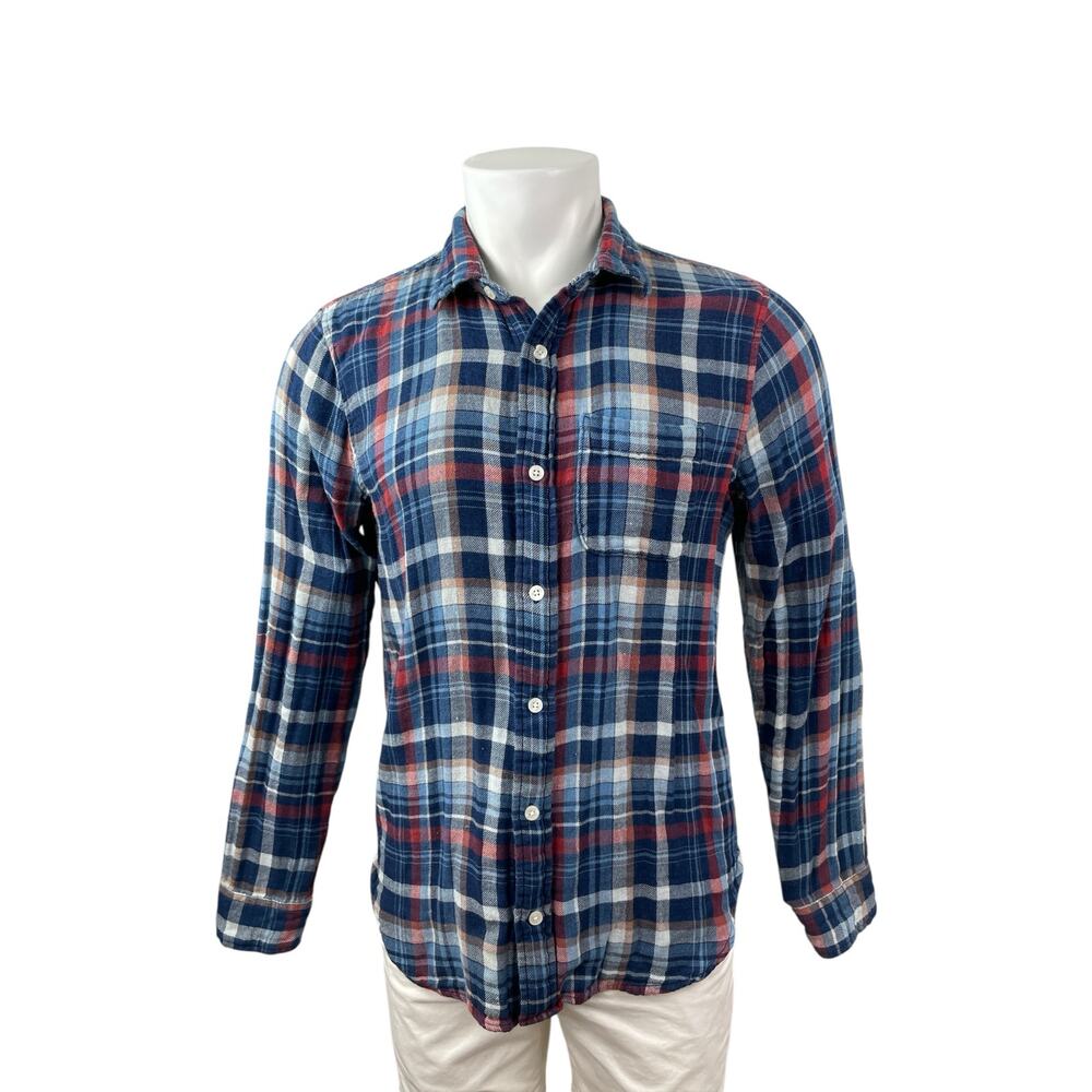Abercrombie & Fitch Muscle Blue Long Sleeve Casual Button Down Shirt Top Size M